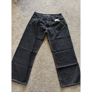 Mens Vintage Black Ut Sports Denim Jeans Size 38/32